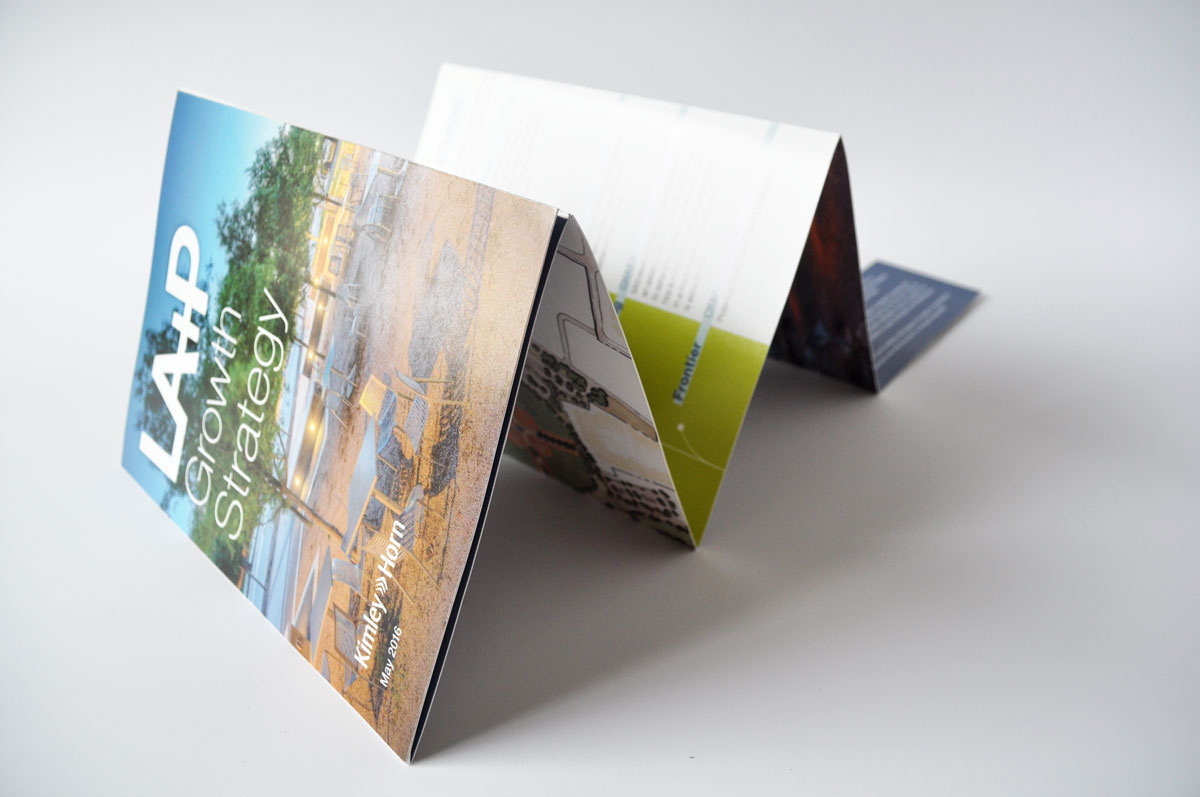 An accordion style document created for the Landscape Architects and Planners (LA+P) of Kimley-Horn